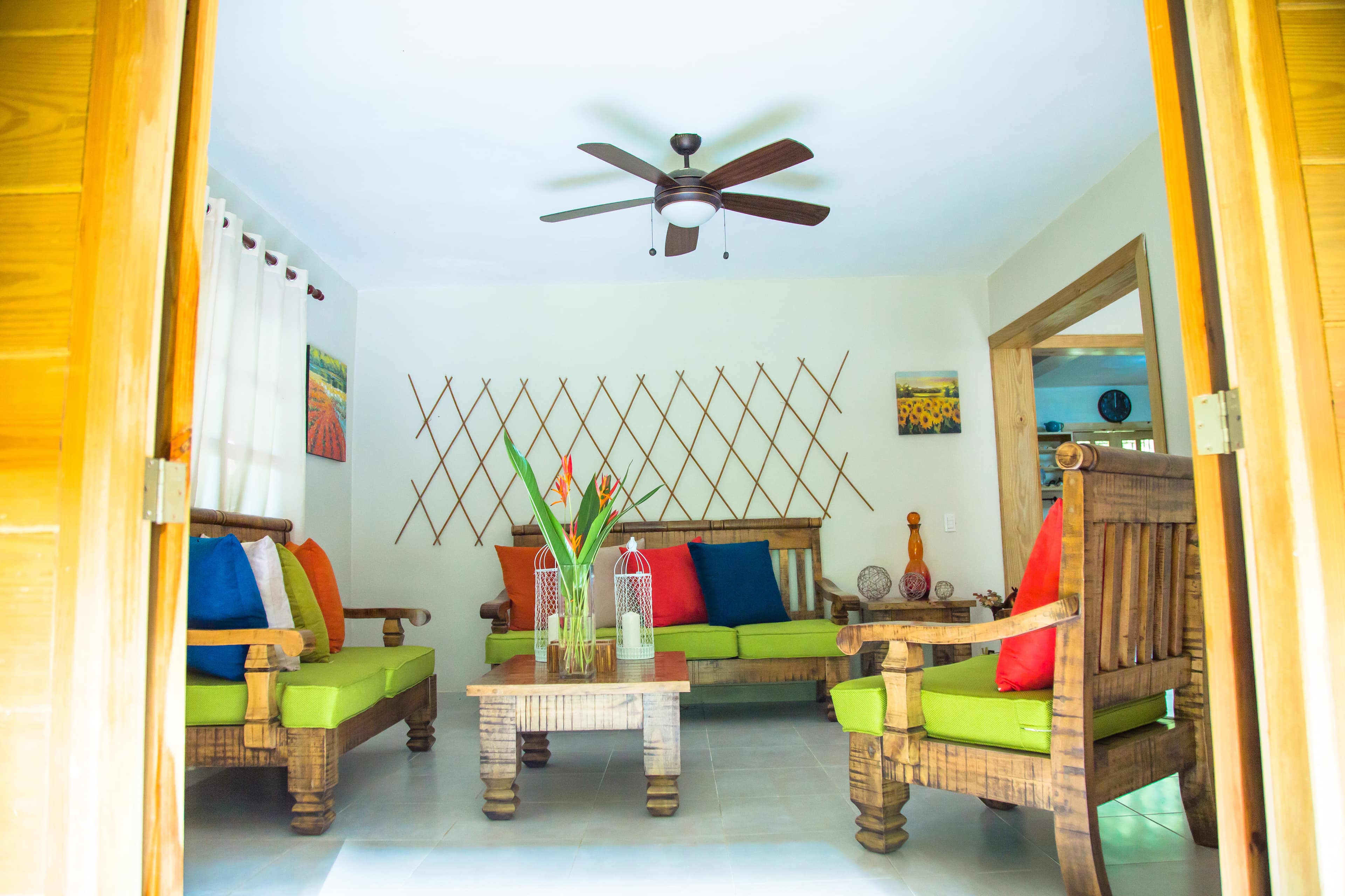 Interior de la villa